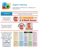 Tablet Screenshot of angiestutoring.com